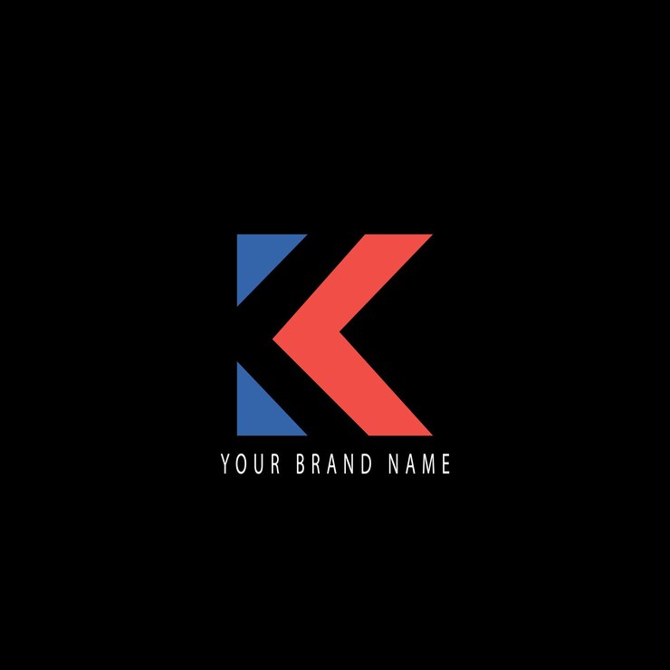 Vector diseño del logotipo con la letra k