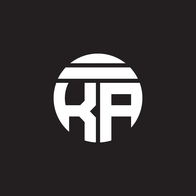 El diseño del logotipo de la letra KA es arte vectorial