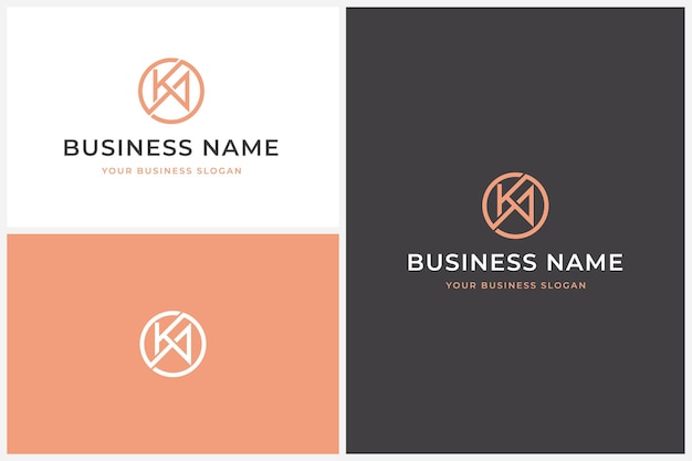 Diseño de logotipo letra KA