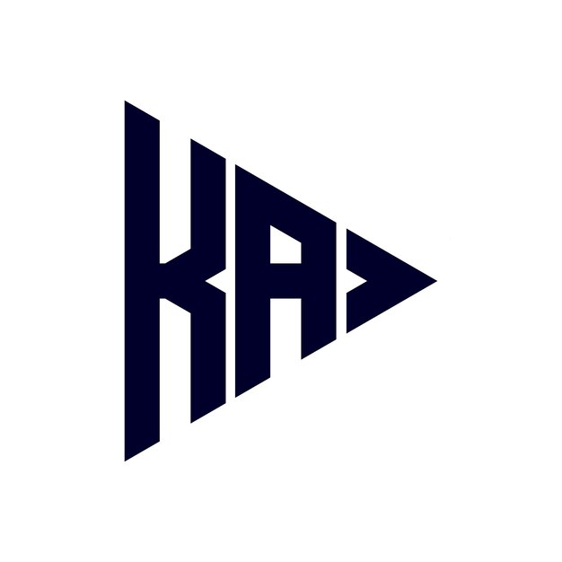 diseño del logotipo de la letra ka