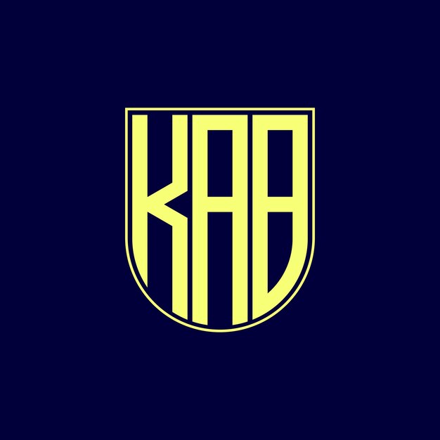 diseño del logotipo de la letra kab