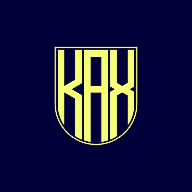 diseño del logotipo de la letra kax
