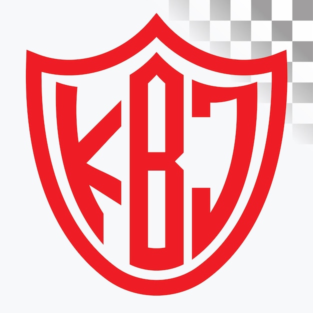 Diseño del logotipo de la letra KBJ