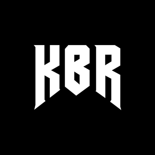 Diseño de logotipo de letra KBR para la empresa de tecnología KBR diseño de logotipo combinación de colores blanco y negro KBR logotipo KBR vector KBR diseño KBR icono KBR alfabeto KBR tipografía diseño de logotip