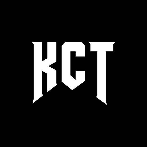Diseño de logotipo de letra KCT para una empresa de tecnología Diseño de Logotipo KCT combinación de colores blanco y negro KCT logotipo KCT vector KCT diseño Icono KCT alfabeto KCT tipografía Diseño de LOGO