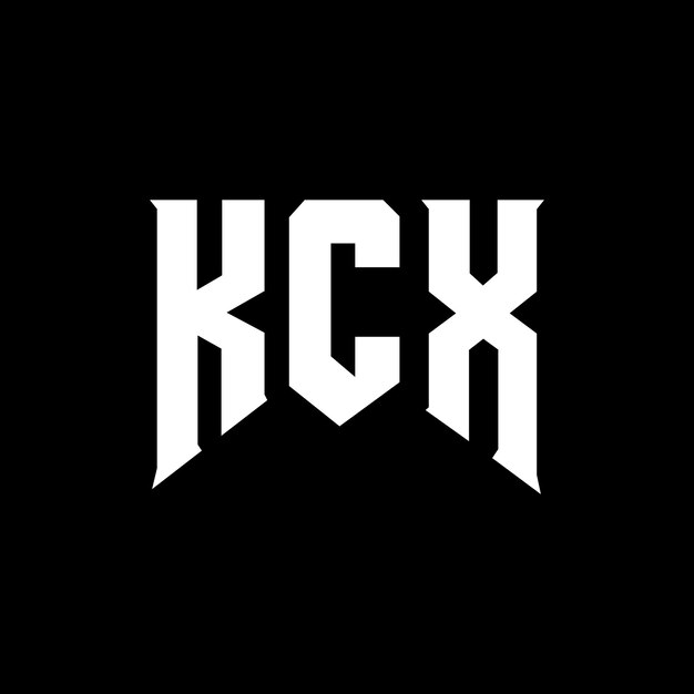 Diseño de logotipo de letra KCX para la empresa de tecnología Diseño de Logotipo KCX combinación de colores blanco y negro KCX logotipo KCX vector KCX diseño KCX icono KCX alfabeto KCX tipografía diseño de logotipo