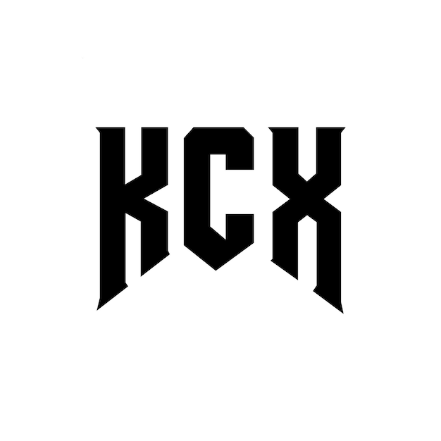 Diseño de logotipo de letra KCX para la empresa de tecnología Diseño de Logotipo KCX combinación de colores blanco y negro KCX logotipo KCX vector KCX diseño KCX icono KCX alfabeto KCX tipografía diseño de logotipo