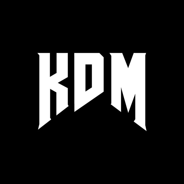Diseño de logotipo de letra KDM para una empresa de tecnología KDM diseño de logotipo KDM combinación de colores blanco y negro KDM logo KDM vector KDM diseño KDM icono KDM alfabeto KDM tipografía diseño del logotipo