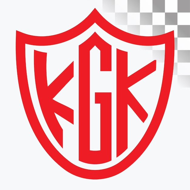 Diseño del logotipo de la letra KGK
