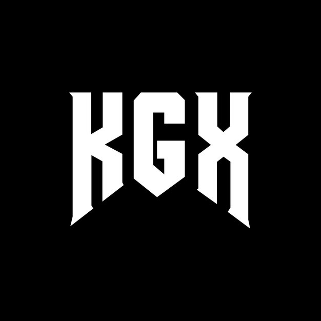 Diseño de logotipo de letra KGX para la compañía de tecnología KGX diseño de logotipo combinación de colores blanco y negro KGX logotipo KGX vector KGx diseño KGX icono KGX alfabeto KGX tipografía diseño de logotip