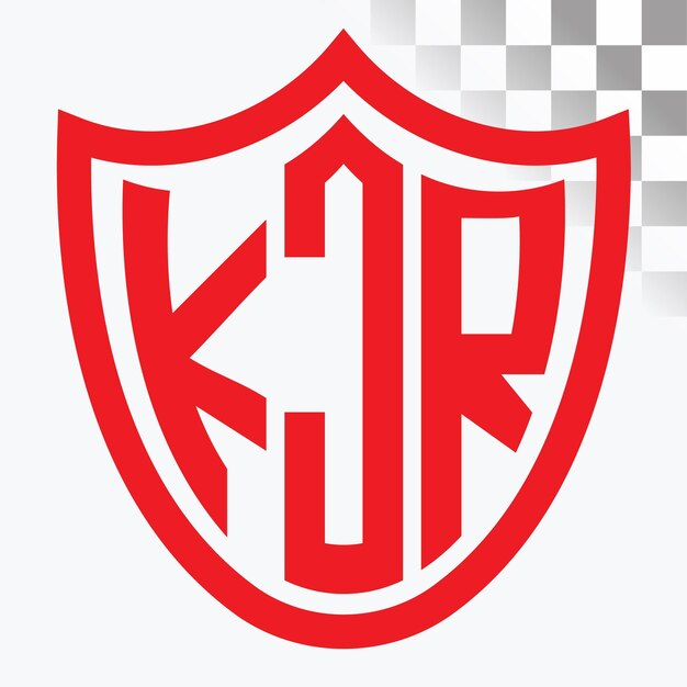 Diseño del logotipo de la letra KJR