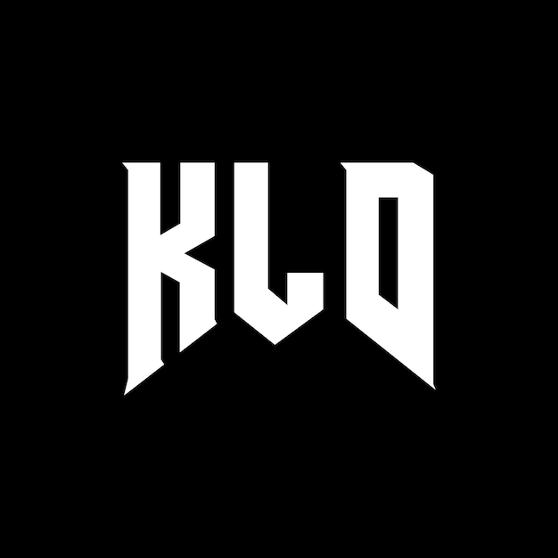 Diseño de logotipo de letra KLD para la compañía de tecnología KLD diseño de logotipo KLD combinación de colores blanco y negro KLD logo KLD vector KLD diseño KLD icono KLD alfabeto KLD tipografía diseño del logotipo
