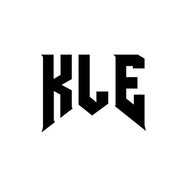 Diseño de logotipo de letra KLE para una empresa de tecnología KLE diseño de logotipo combinación de colores blanco y negro KLE logotipo KLE vector KLE diseño KLE icono KLE alfabeto KLE tipografía diseño de logo