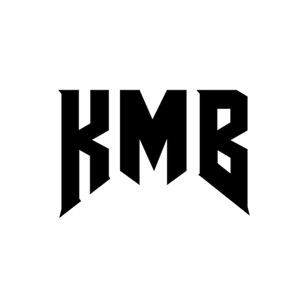 Diseño de logotipo de letra KMB para una empresa de tecnología Diseño del logotipo de KMB combinación de colores blanco y negro KMB logotipo KMB vector KMB diseño Icono KMB alfabeto KMB tipografía diseño del logotipo