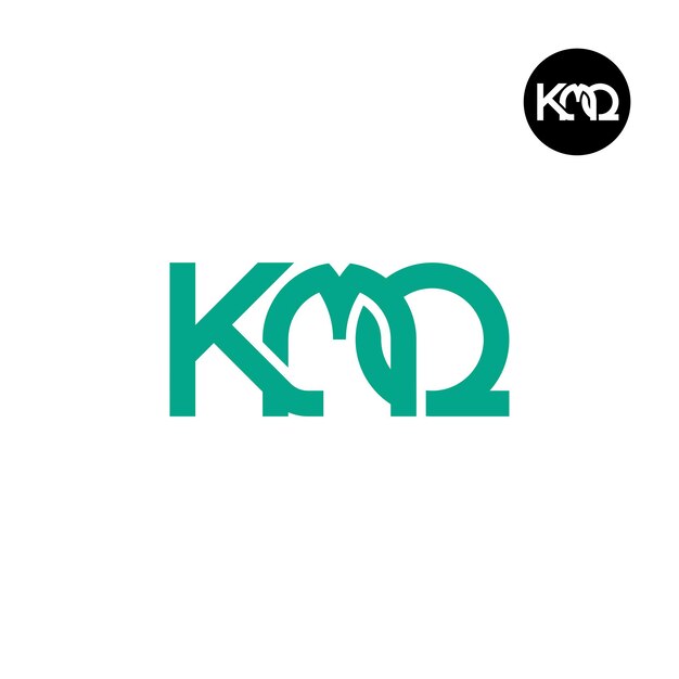 Diseño del logotipo de la letra KMQ Monogram