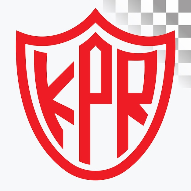 Diseño de logotipo de letra KPR