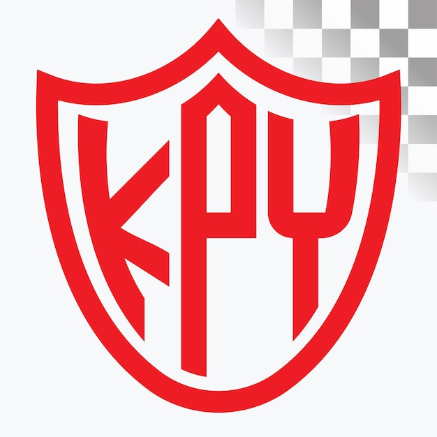 Diseño de logotipo de letra KPY