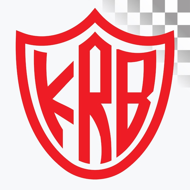 Diseño de logotipo de letra KRB