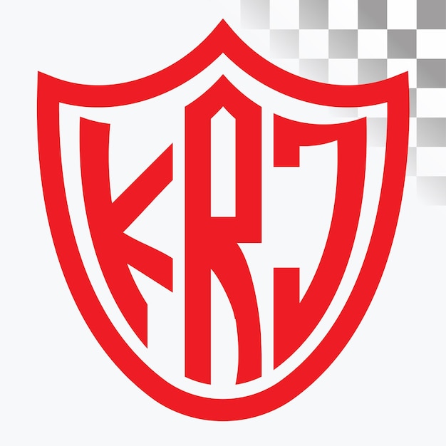 Diseño de logotipo de letra KRJ