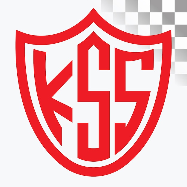 Diseño de logotipo de letra KSS