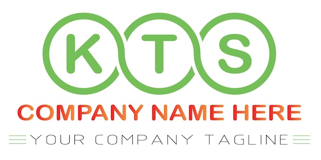 Diseño de logotipo de letra KTS