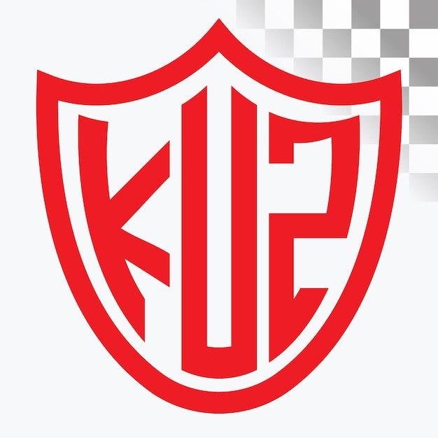 Diseño de logotipo de letra KUZ