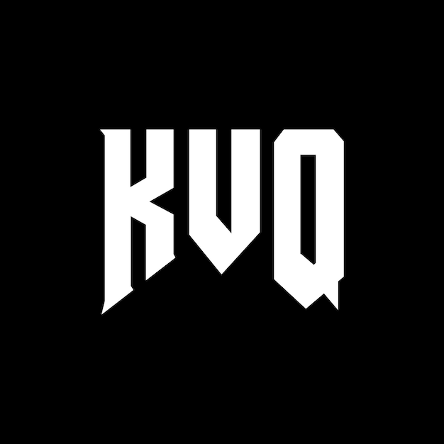 Diseño de logotipo de letra KVQ para una empresa de tecnología Diseño de diseño de logotipo KVQ combinación de colores blanco y negro KVQ logotipo Vector KVQ diseño Icono KVQ alfabeto KVQ tipografía Diseño del logotipo