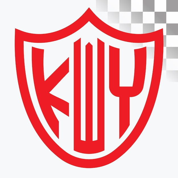 Diseño de logotipo de letra KWY
