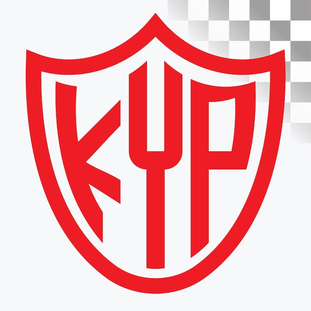 Diseño de logotipo de letra KYP