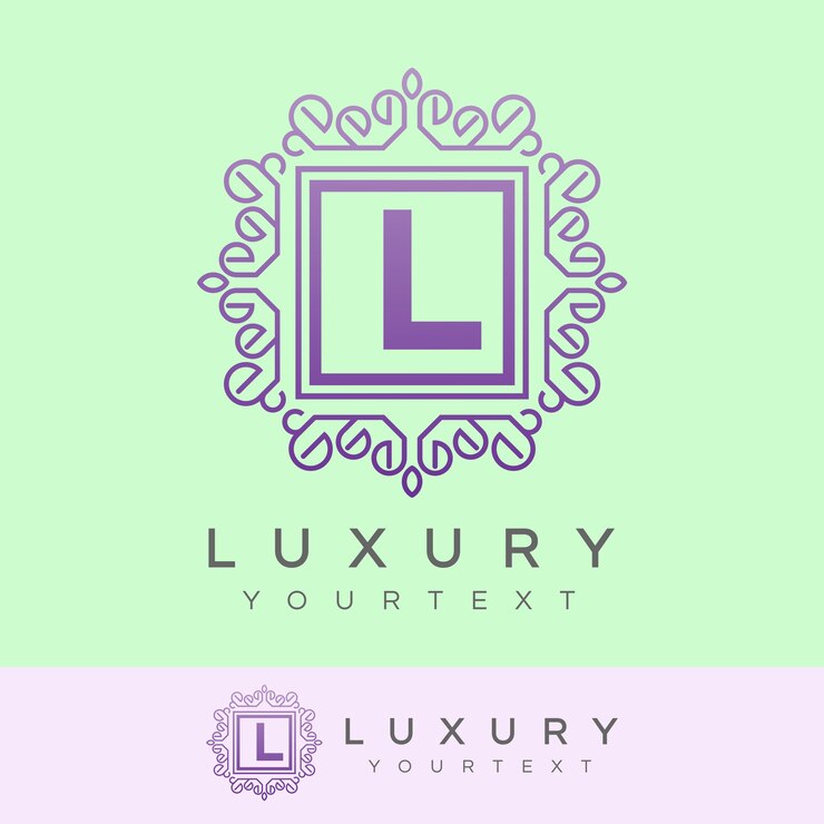Vector diseño de logotipo de letra l de lujo inicial