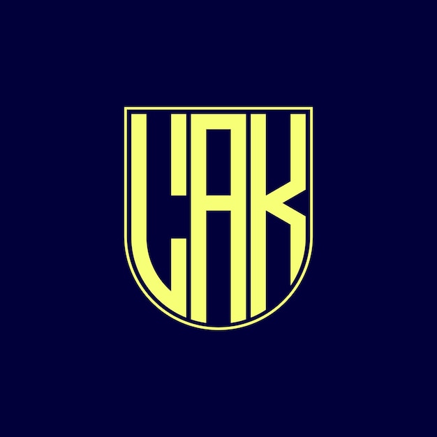 diseño del logotipo de la letra lak