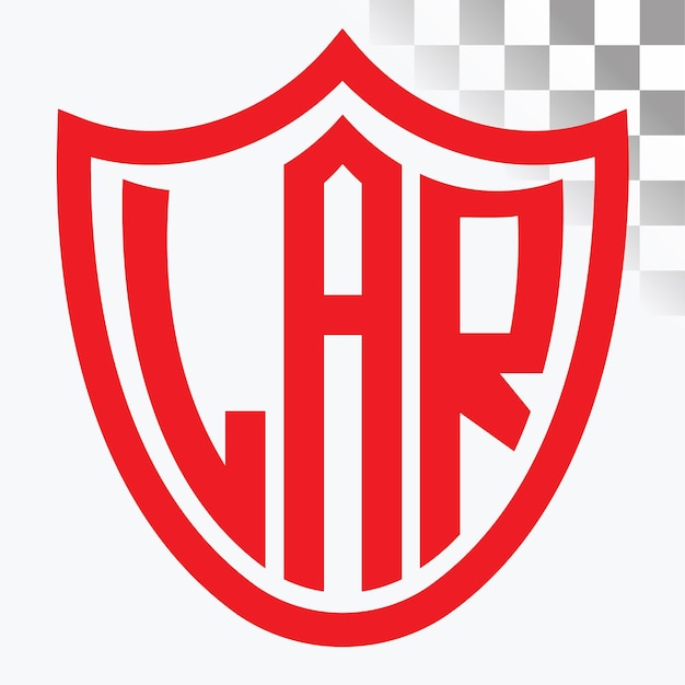 Diseño de logotipo de letra LAR