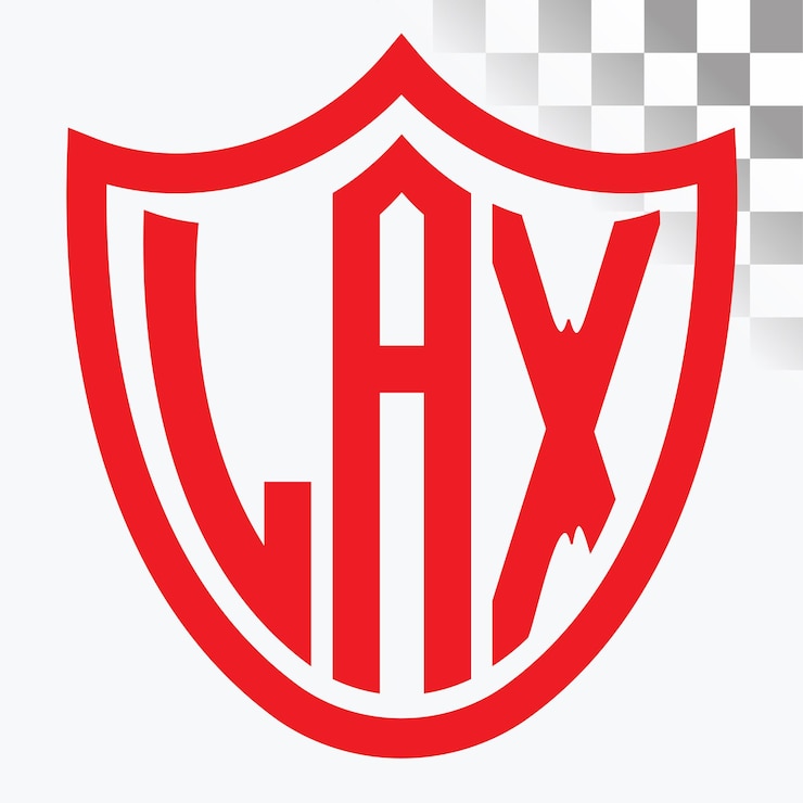Vector diseño de logotipo de letra lax