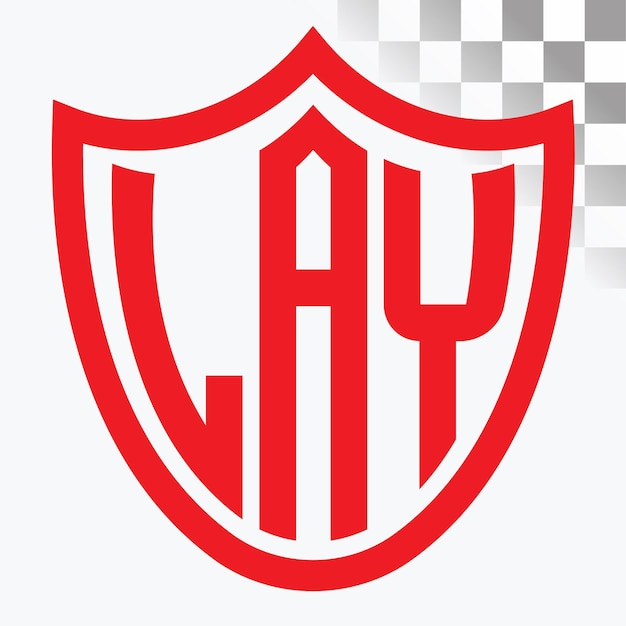 Diseño de logotipo de letra LAY