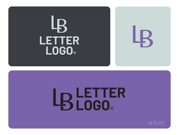 Diseño del logotipo de la letra LB