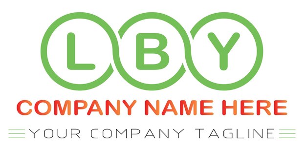Diseño del logotipo de la letra LBY