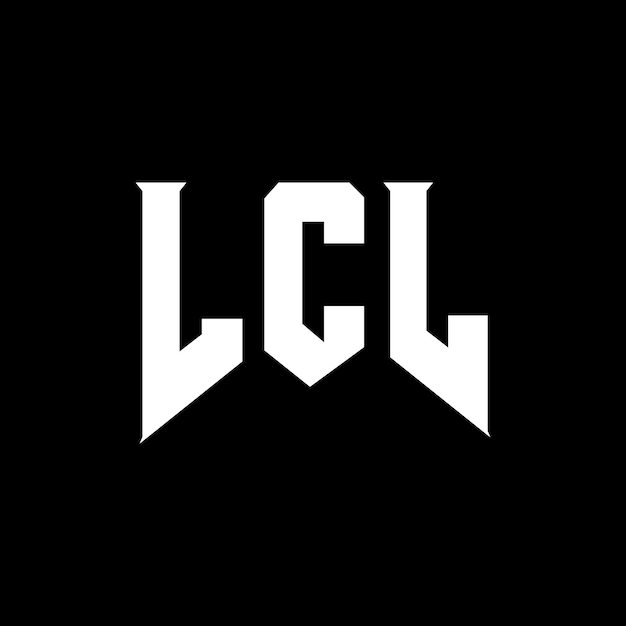 Diseño de logotipo de letra LCL para la compañía de tecnología LCL diseño de logotipo LCL combinación de colores blanco y negro LCL logo LCL vector LCL diseño LCL icono LCL alfabeto LCL tipografía diseño del logotipo
