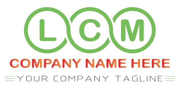 Diseño de logotipo letra LCM
