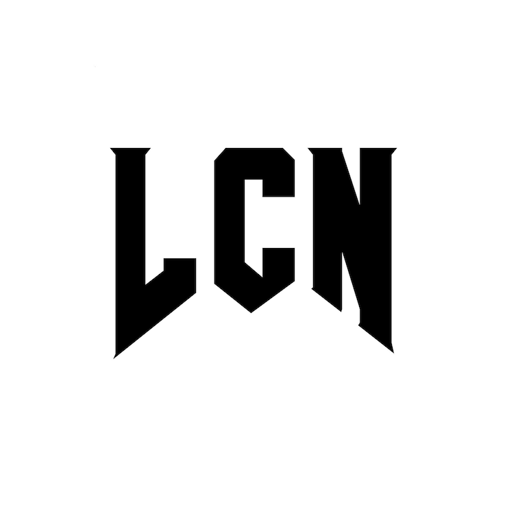 Vector diseño de logotipo de letra lcn para una empresa de tecnología diseño del logotipo lcn combinación de colores blanco y negro logotipo lcn vector diseño lcn icono lcn alfabeto lcn tipografía diseño del logotipo