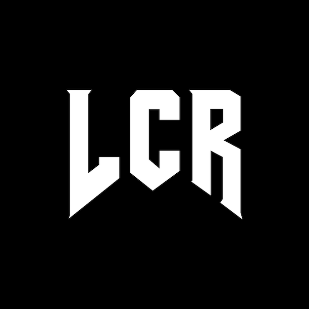 Diseño de logotipo de letra LCR para la empresa de tecnología LCR diseño de logotipo LCR combinación de colores blanco y negro LCR logotipo Vector LCR diseño LCR icono LCR alfabeto LCR tipografía diseño del logotipo