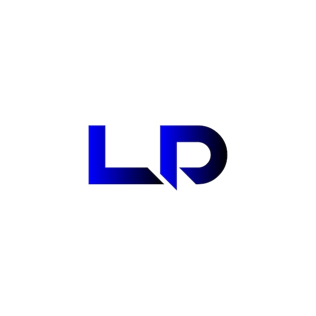 diseño del logotipo de la letra ld