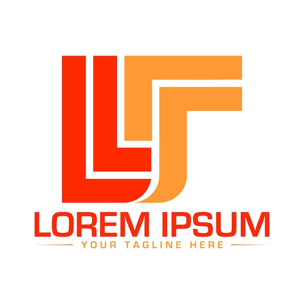 Diseño de logotipo de letra LF Diseño de logotipo único y profesional