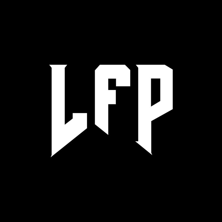 Vector diseño de logotipo de letra lfp para una empresa de tecnología diseño del logotipo lfp combinación de colores blanco y negro logotipo lfp vector lfp diseño del icono lfp alfabeto lfp tipo de logotipo