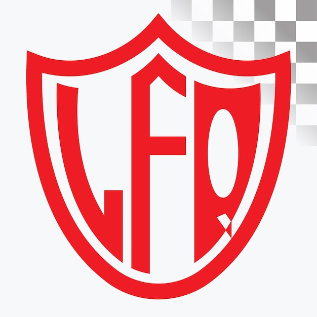 Diseño del logotipo de la letra LFQ