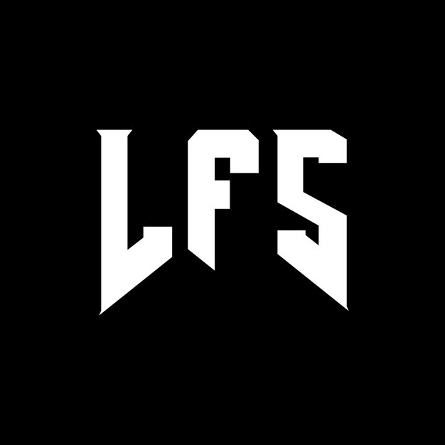 Diseño de logotipo de letra LFS para una empresa de tecnología Diseño de Logotipo LFS combinación de colores blanco y negro LFS logotipo LFS vector LFS diseño LFS icono LFS alfabeto LFS tipografía diseño de logotipo