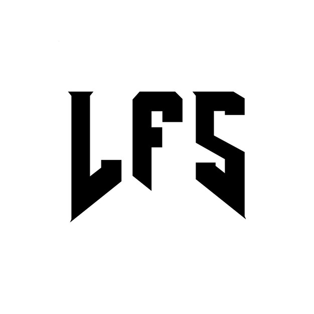 Diseño de logotipo de letra LFS para una empresa de tecnología Diseño de Logotipo LFS combinación de colores blanco y negro LFS logotipo LFS vector LFS diseño LFS icono LFS alfabeto LFS tipografía diseño de logotipo
