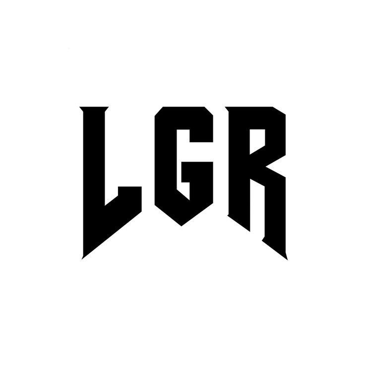 Vector diseño de logotipo de letra lgr para una empresa de tecnología diseño de logotipo lgr combinación de colores blanco y negro logotipo lgl vector lgl diseño icono lgl alfabeto lgl tipografía diseño de logotipo