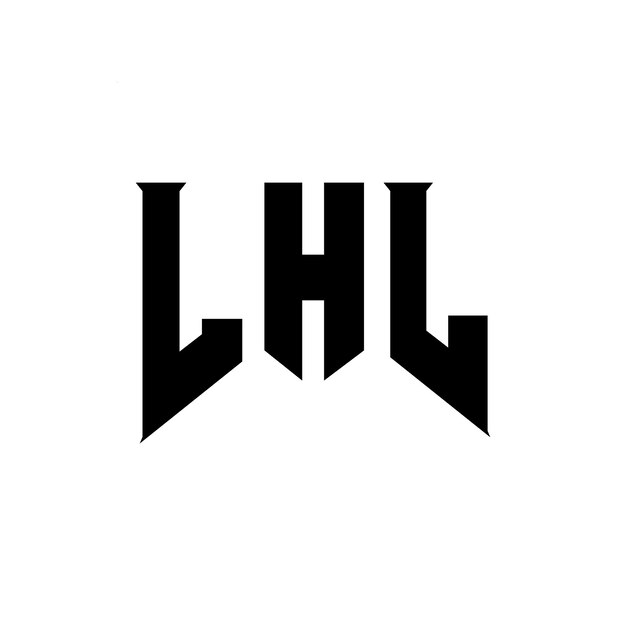 Diseño de logotipo de letra LHL para una empresa de tecnología LHL diseño de logotipo combinación de colores blanco y negro LHL logotipo LHL vector LHL diseño LHL icono LHL alfabeto LHL tipografía diseño del logotipo