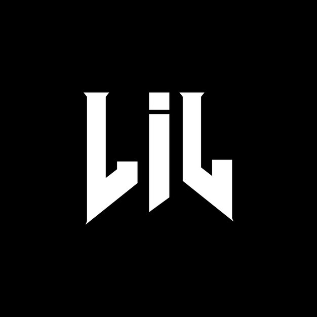 Diseño de logotipo de letra LIL para la compañía de tecnología LIL diseño de logotipo combinación de colores blanco y negro LIL logotipo LIL vector LIL diseño LIL icono LIL alfabeto LIL tipografía diseño del logotipo