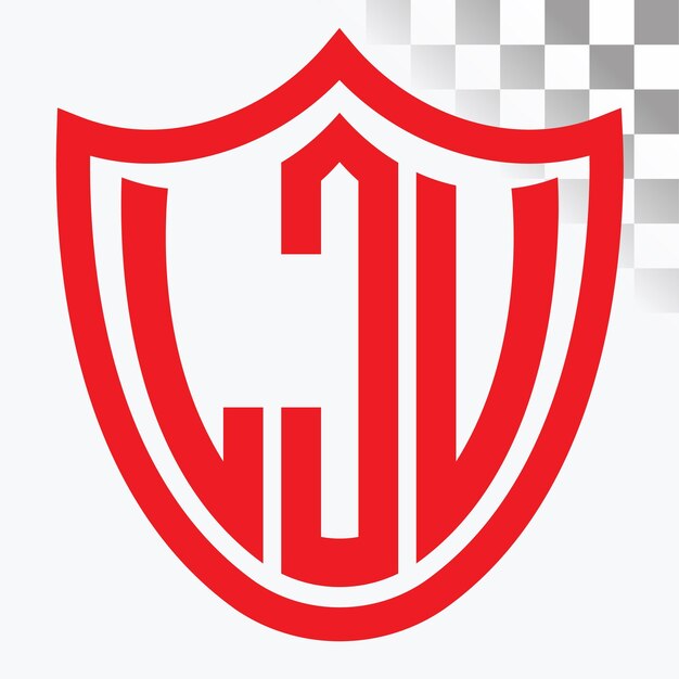 Diseño del logotipo de la letra LJV